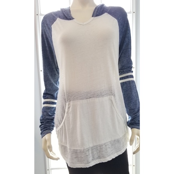 Exist Tops - Exist Long Sleeves Hood Pullover Sweatshirt,  XL